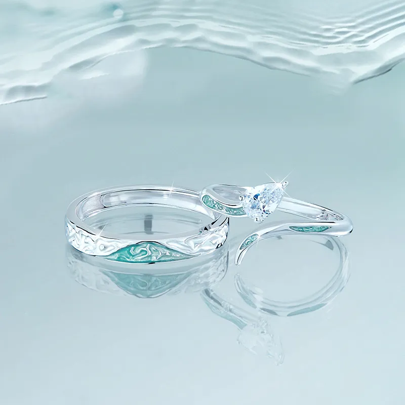 J&KINGLAY S925 Silver Rings Unisex-3