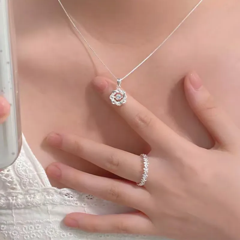 J&KINGLAY S925 Silver Necklaces Women's-3