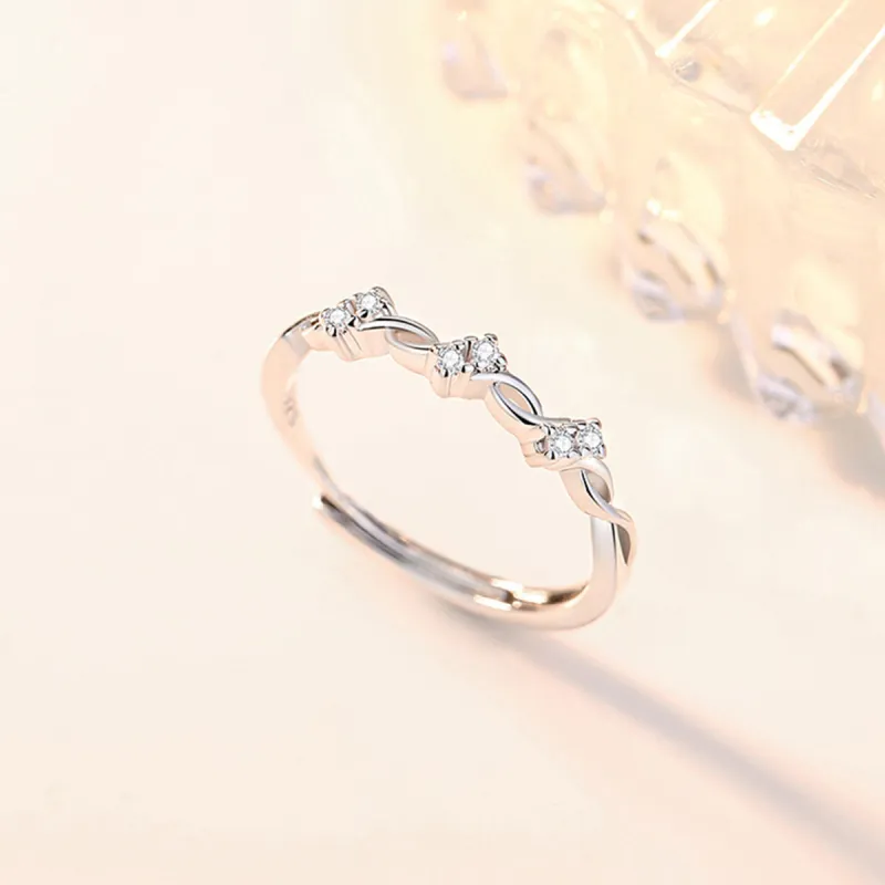 J&KINGLAY S925 Silver Rings Women's-5