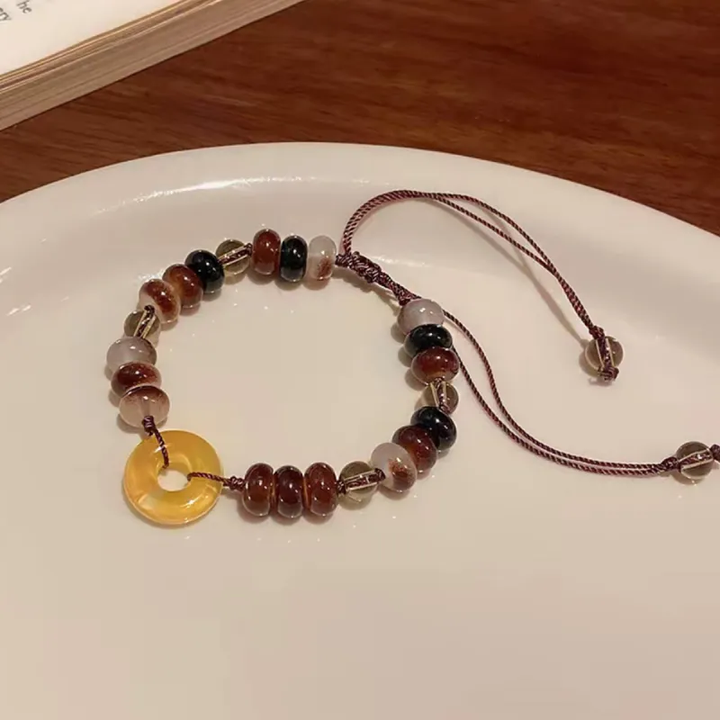J&KINGLAY Colored Glaze Bracelets Unisex-5