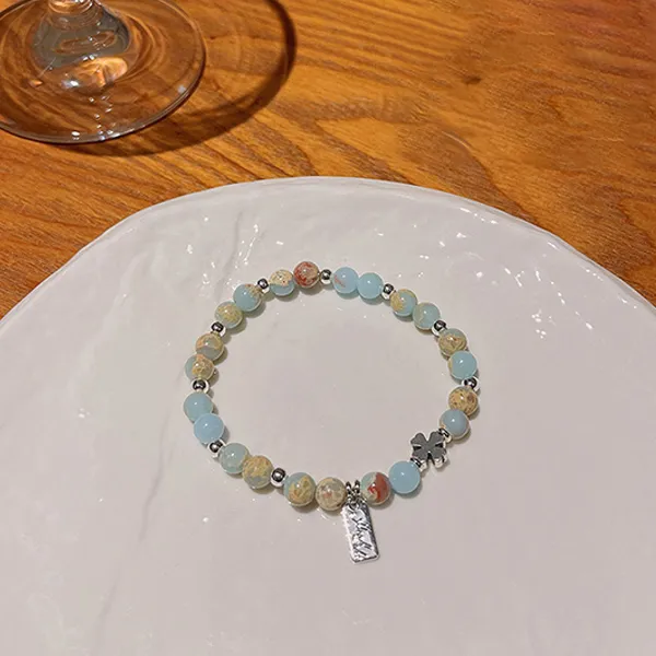 J&KINGLAY Artificial Pebbles Bracelets Unisex-12
