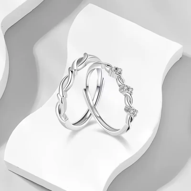 J&KINGLAY S925 Silver Rings Women's-11
