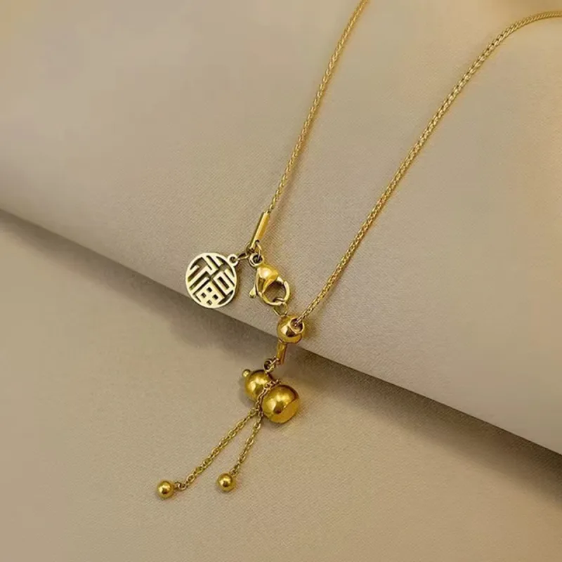 J&KINGLAY Titanium Steel Necklaces Women's-2