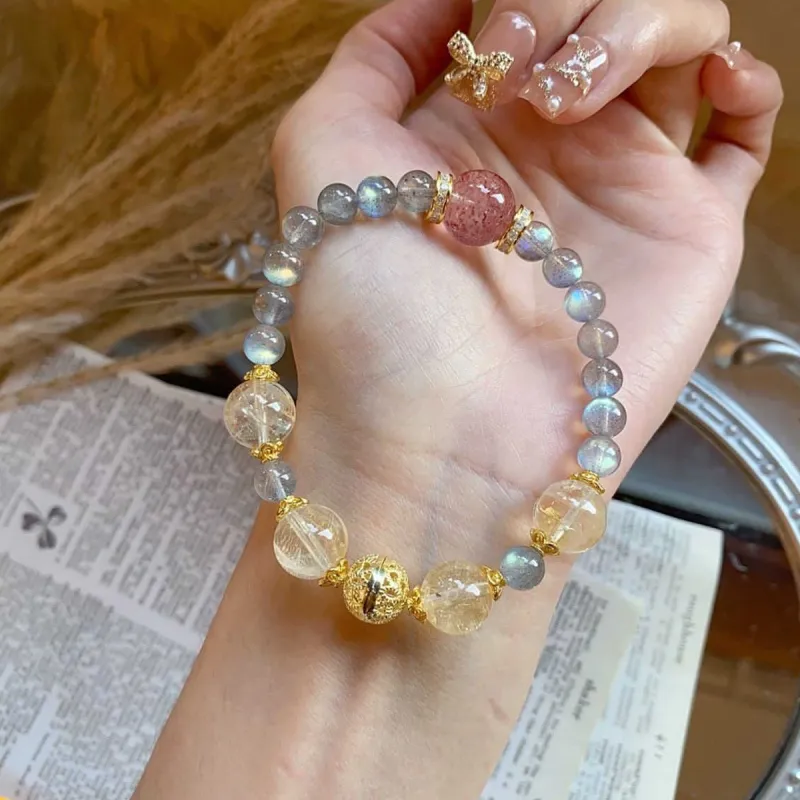 J&KINGLAY Crystal Bracelets Women's-4