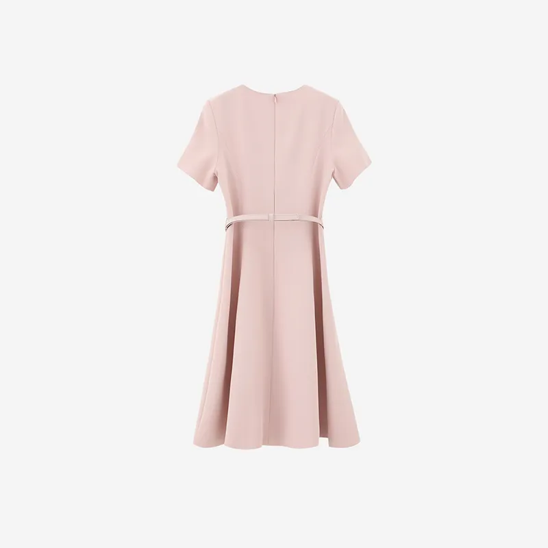 NINE WEST Short Sleeved Dress Women's Pink-3