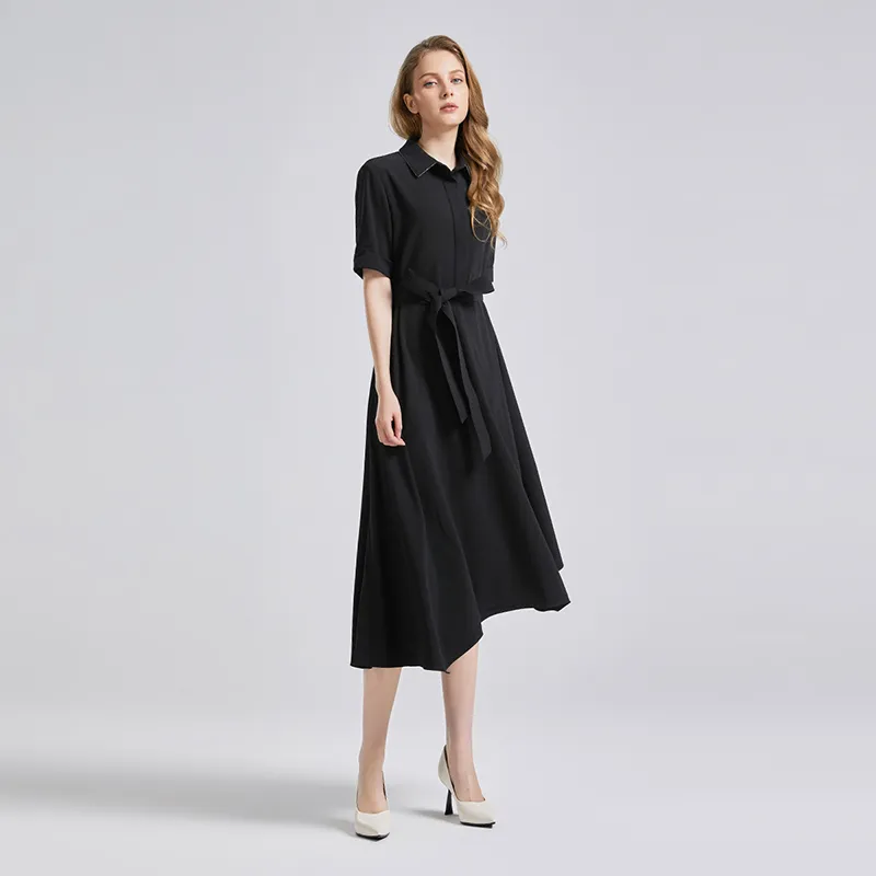 NINE WEST Short Sleeved Dresses Women's Black-3