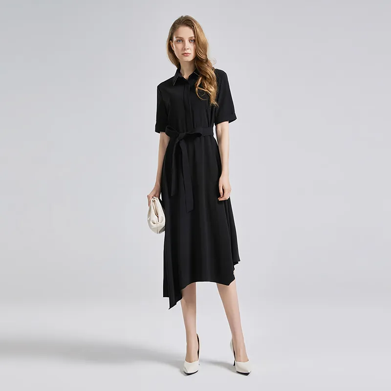 NINE WEST Short Sleeved Dresses Women's Black-1