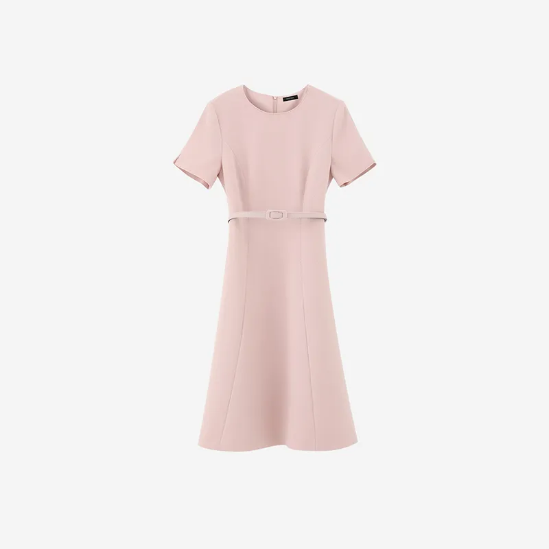 NINE WEST Short Sleeved Dress Women's Pink-2