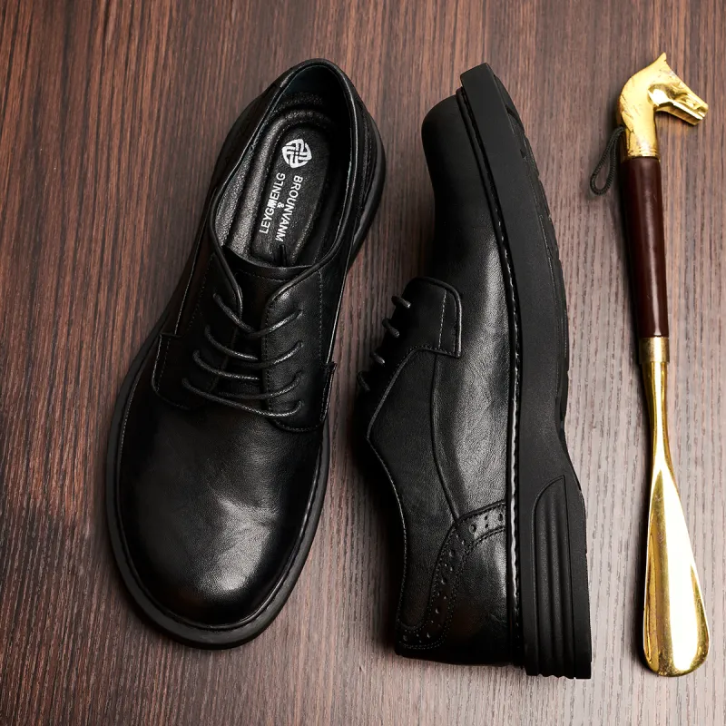 LEYGMENLG Casual Shoes Men's Black-3