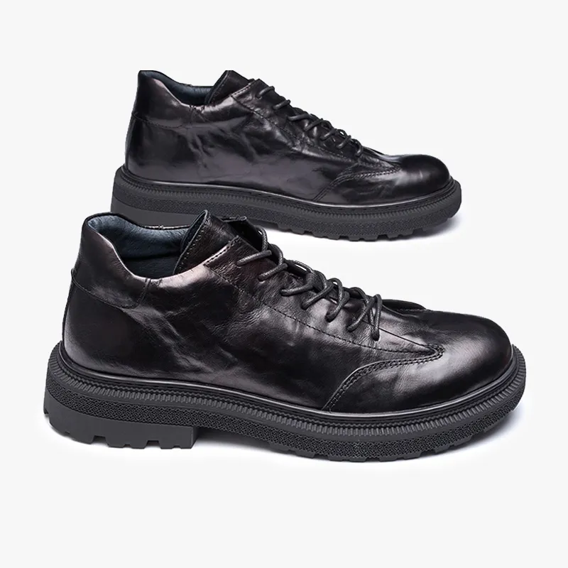LEYGMENLG Men's Casual Shoes Men Low Top Brown-8