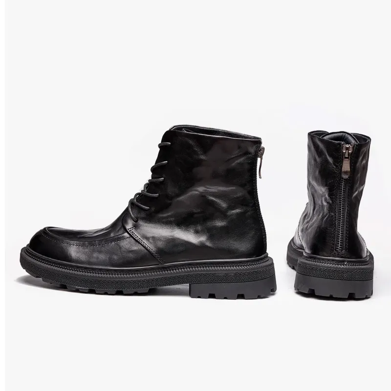 LEYGMENLG Ankle Boots Men's Black-1