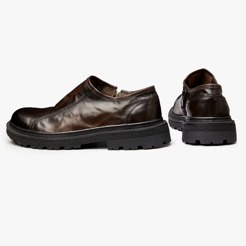 LEYGMENLG Men's Casual Shoes Men Low Top Coffee, Jasper-1