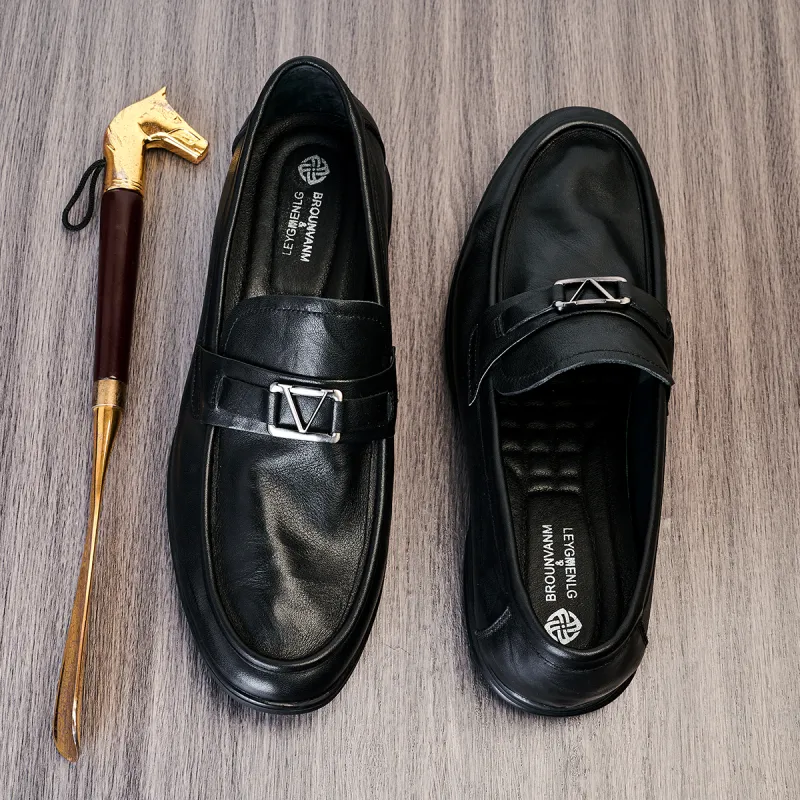 LEYGMENLG Casual Shoes Men's Black-3