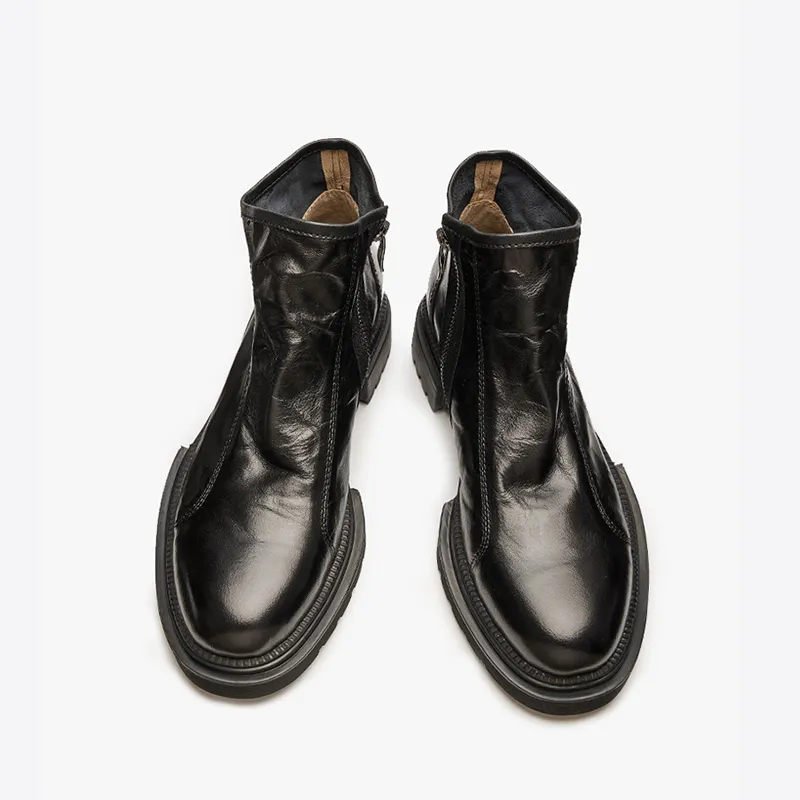 LEYGMENLG Short Martin Boot Men's Black-2