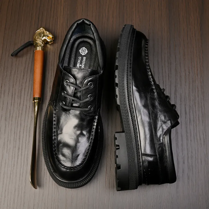LEYGMENLG Casual Shoes Men's Black-2