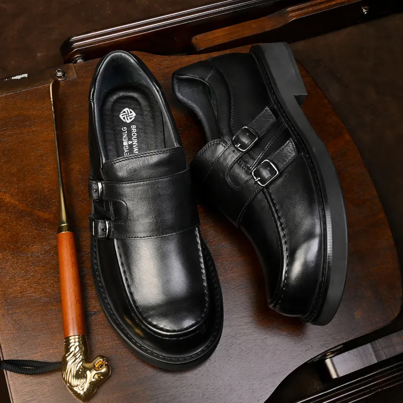 LEYGMENLG Casual Shoes Men's Black-4