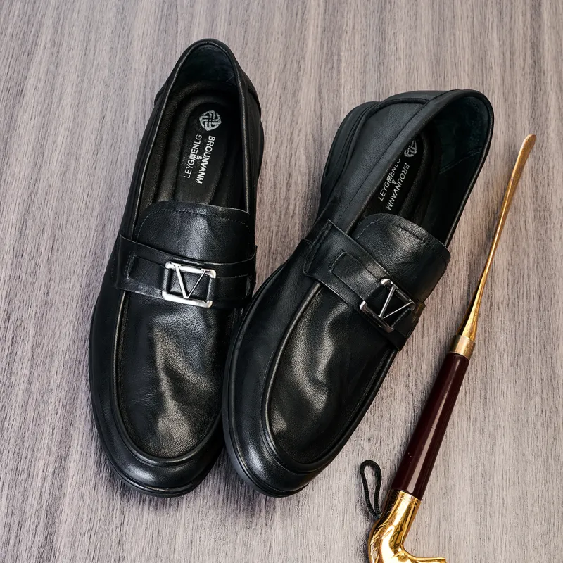 LEYGMENLG Casual Shoes Men's Black-4