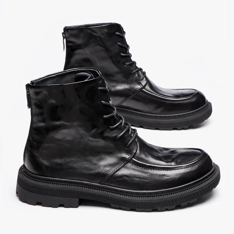LEYGMENLG Ankle Boots Men's Black-3