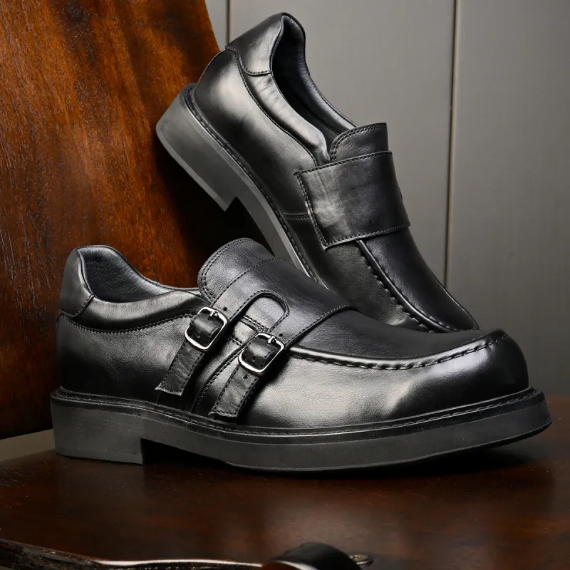 LEYGMENLG Casual Shoes Men's Black-5