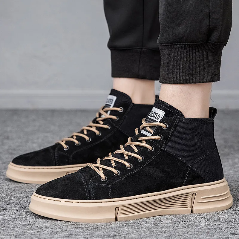 Swinsger Anti-Slip Wear-Resistant High-Top Skateboard Shoes Men's-8