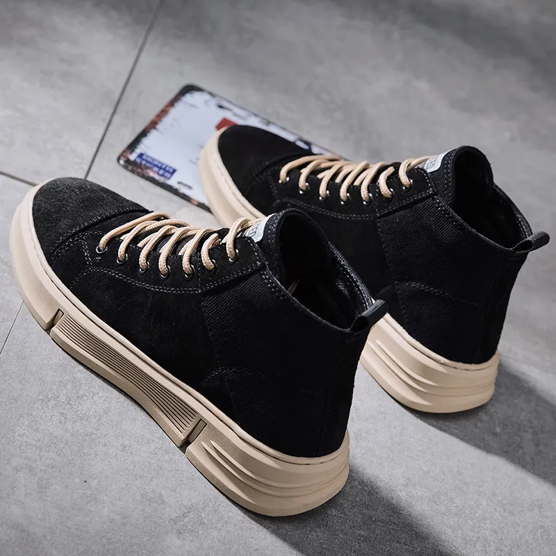Swinsger Anti-Slip Wear-Resistant High-Top Skateboard Shoes Men's-6