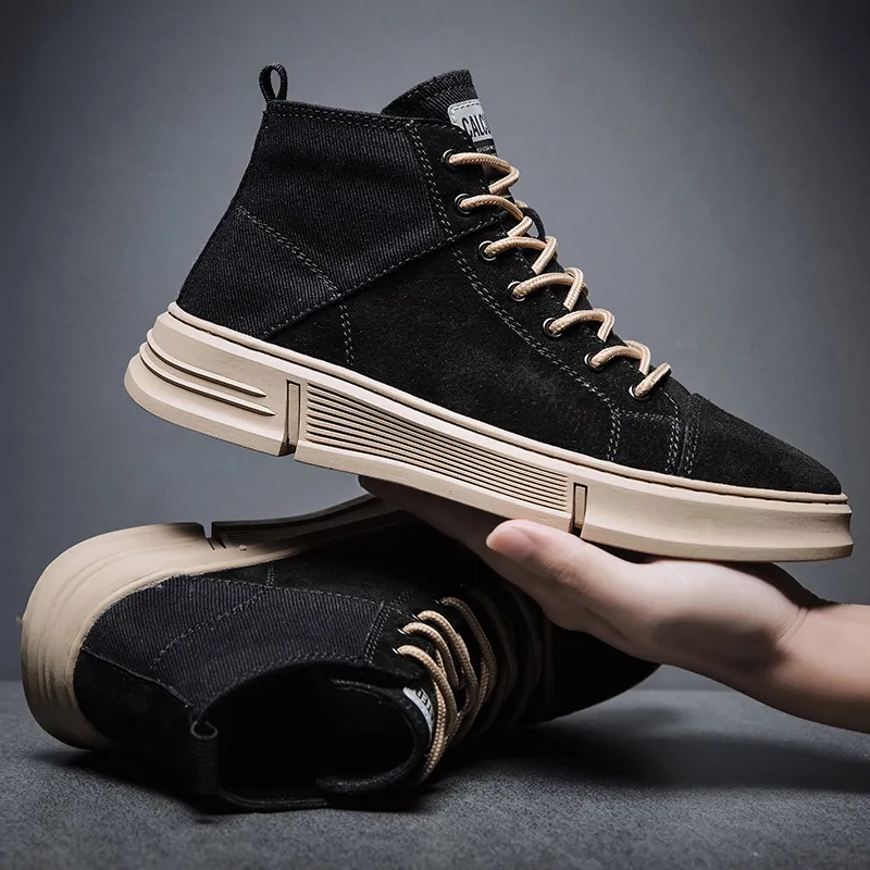 Swinsger Anti-Slip Wear-Resistant High-Top Skateboard Shoes Men's-5
