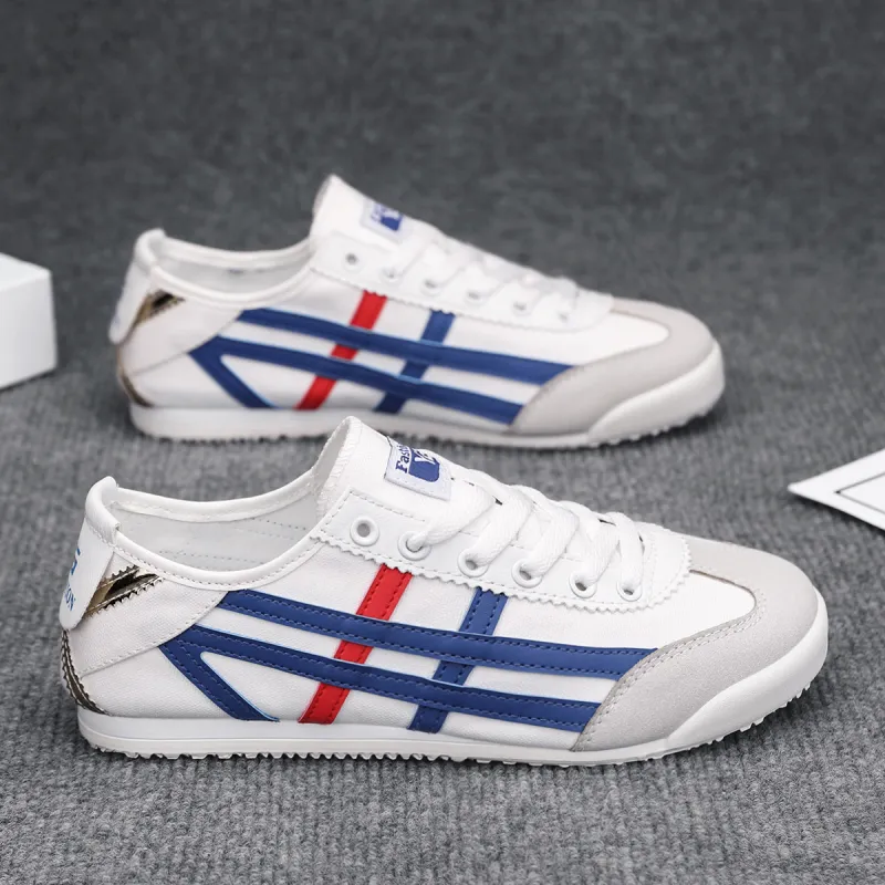 Slazenger x Swinsger Breathable, Lightweight, Slip Resistant Low Top Casual Shoes Unisex White Blue-2