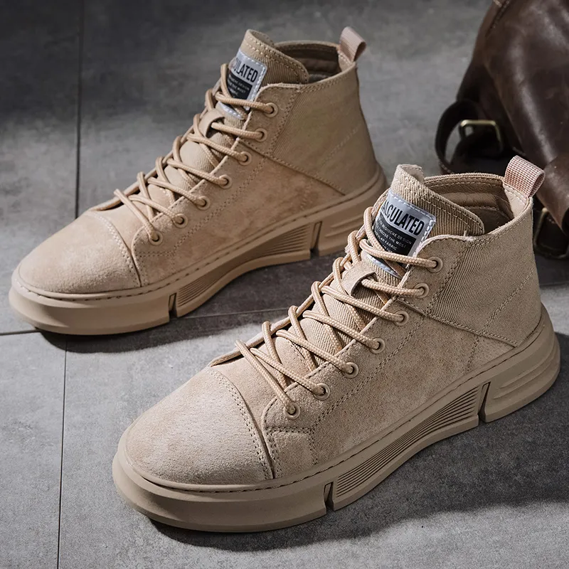 Swinsger Anti-Slip Wear-Resistant High-Top Skateboard Shoes Men's-19