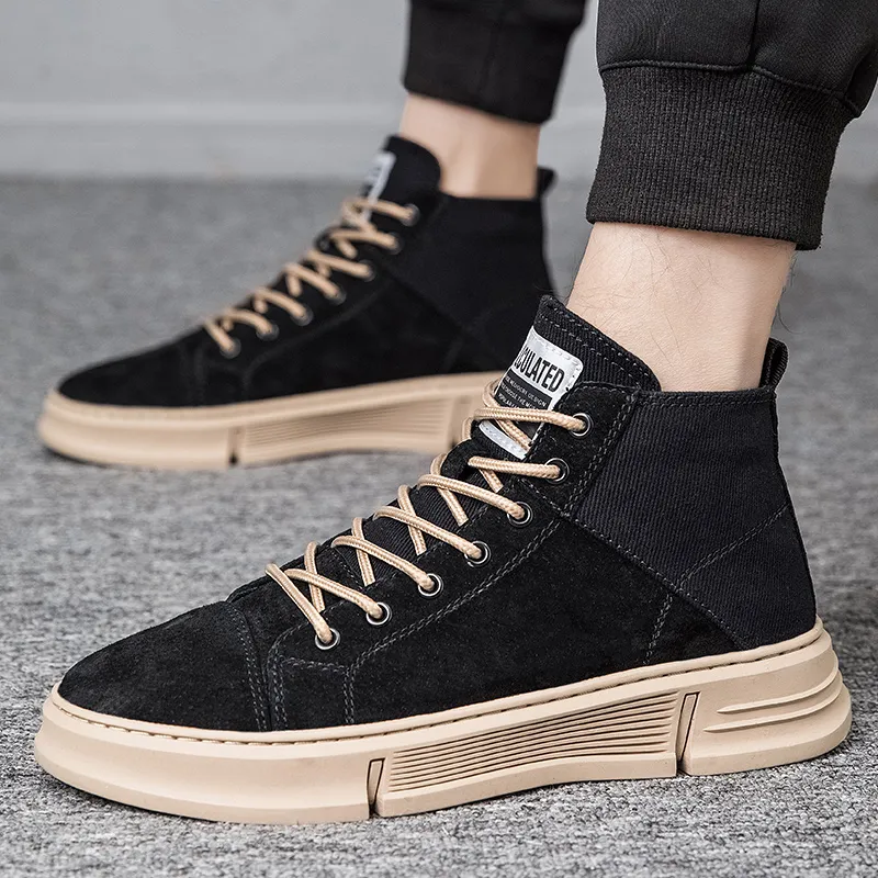 Swinsger Anti-Slip Wear-Resistant High-Top Skateboard Shoes Men's-7