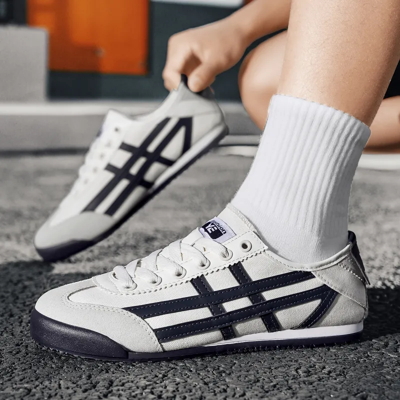 Swinsger Breathable, Lightweight, And Abrasion Resistant Low Top Casual Shoes Unisex Beige Blue-2