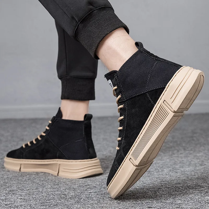 Swinsger Anti-Slip Wear-Resistant High-Top Skateboard Shoes Men's-9