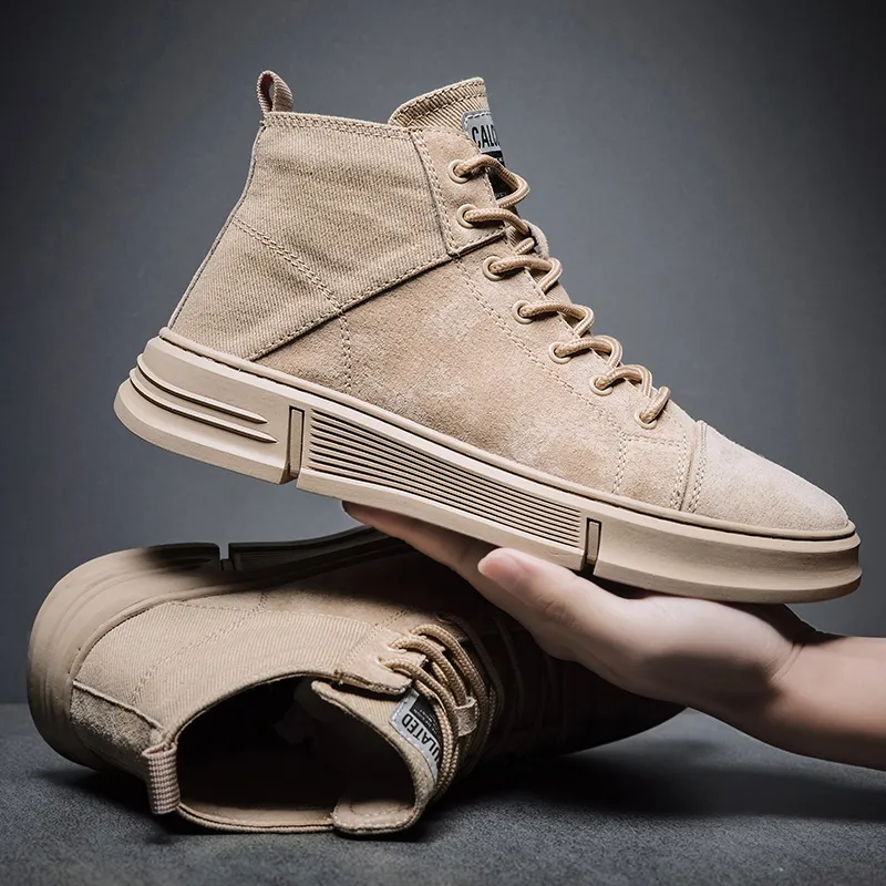 Swinsger Anti-Slip Wear-Resistant High-Top Skateboard Shoes Men's-17
