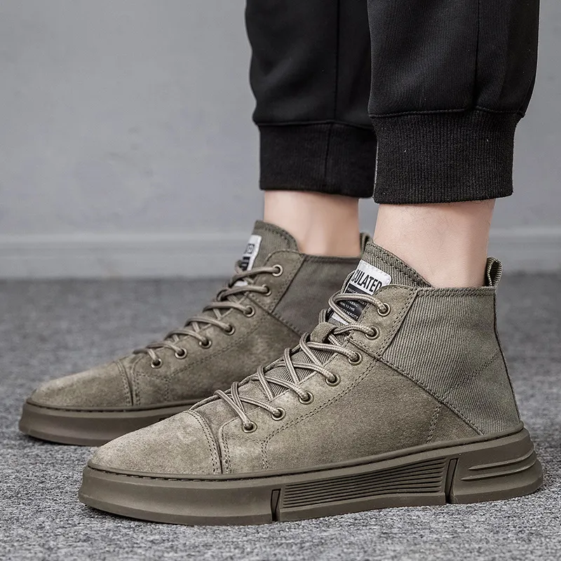 Swinsger Anti-Slip Wear-Resistant High-Top Skateboard Shoes Men's-31