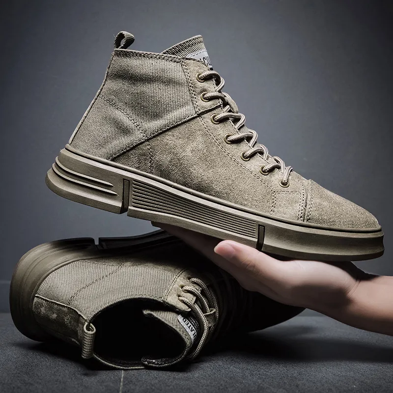 Swinsger Anti-Slip Wear-Resistant High-Top Skateboard Shoes Men's-26