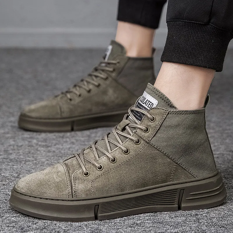 Swinsger Anti-Slip Wear-Resistant High-Top Skateboard Shoes Men's-29