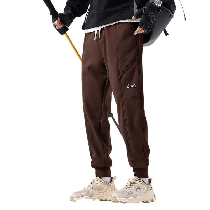 Jeep Grand Cherokee Casual Pants Unisex Pure Black-14
