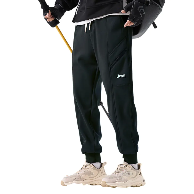 Jeep Grand Cherokee Casual Pants Unisex Pure Black-9