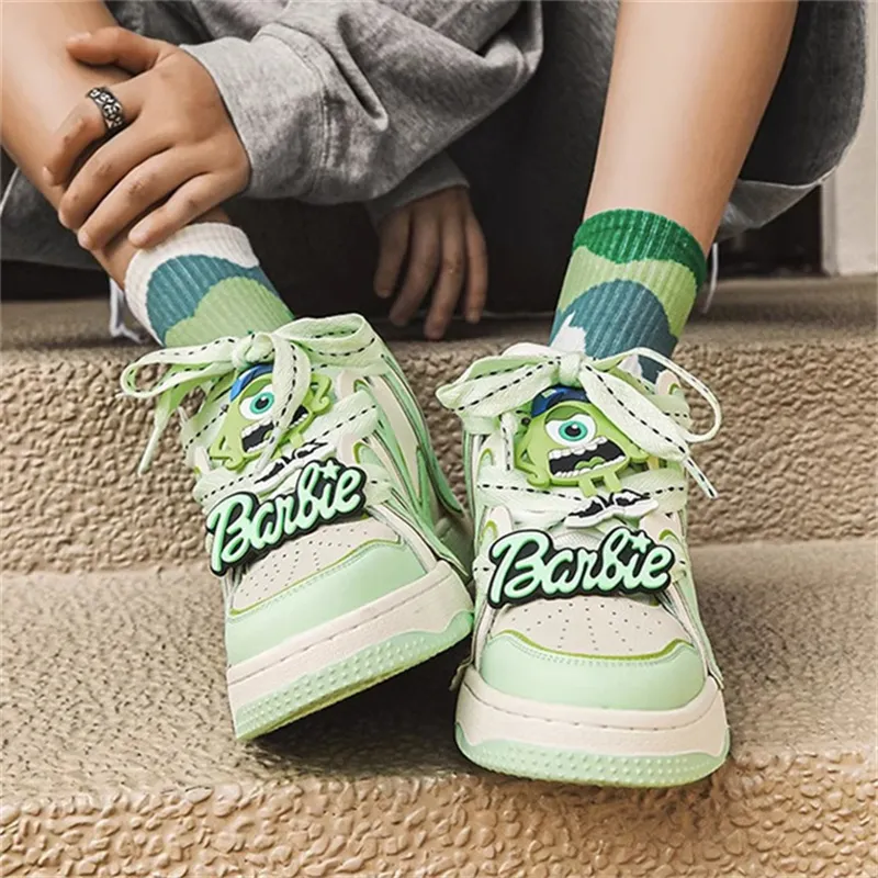 Crocodile Low-Top Skateboard Shoes Women's Green-4