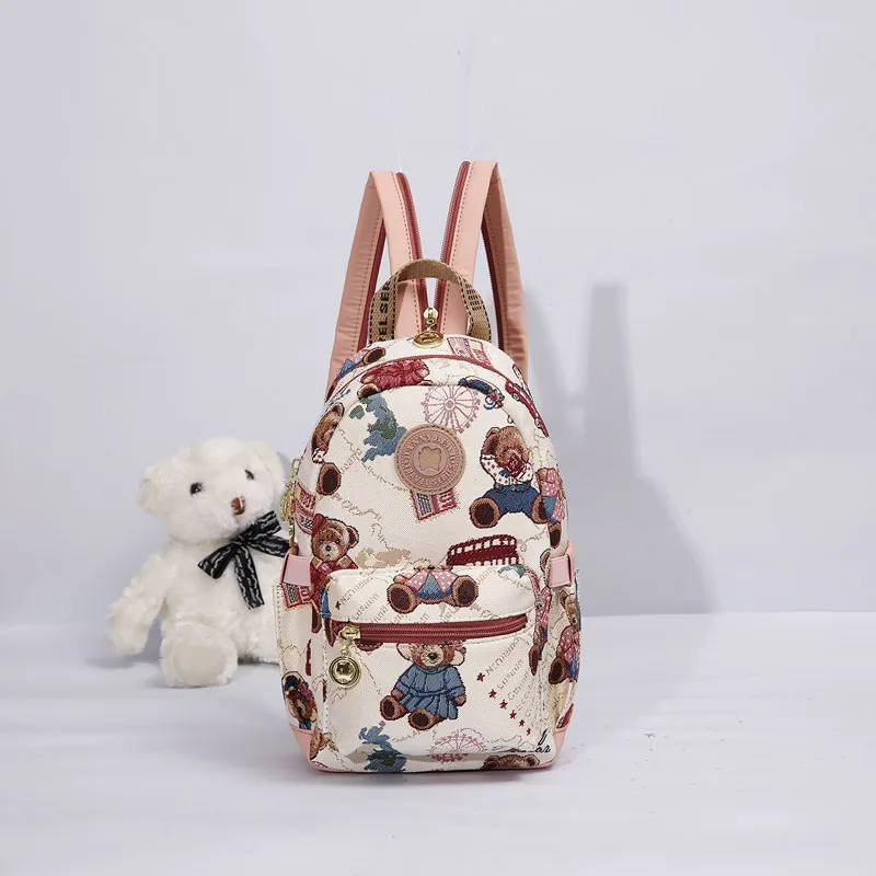 DANNYBEARJEANS Fabric Backpack Regular Unisex Multicolor-3