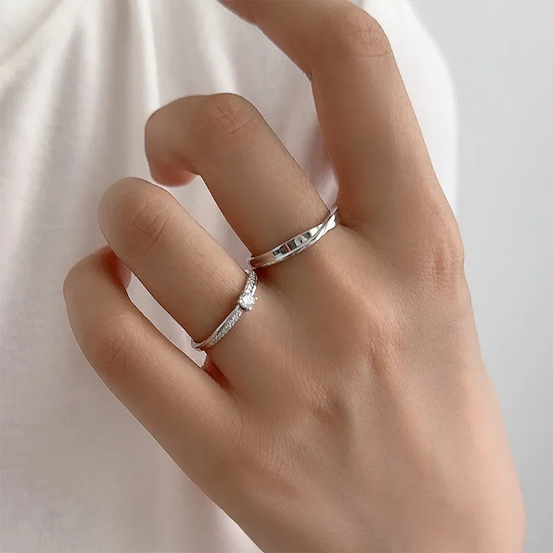 NRO 925 Sterling Silver Rings Unisex-3