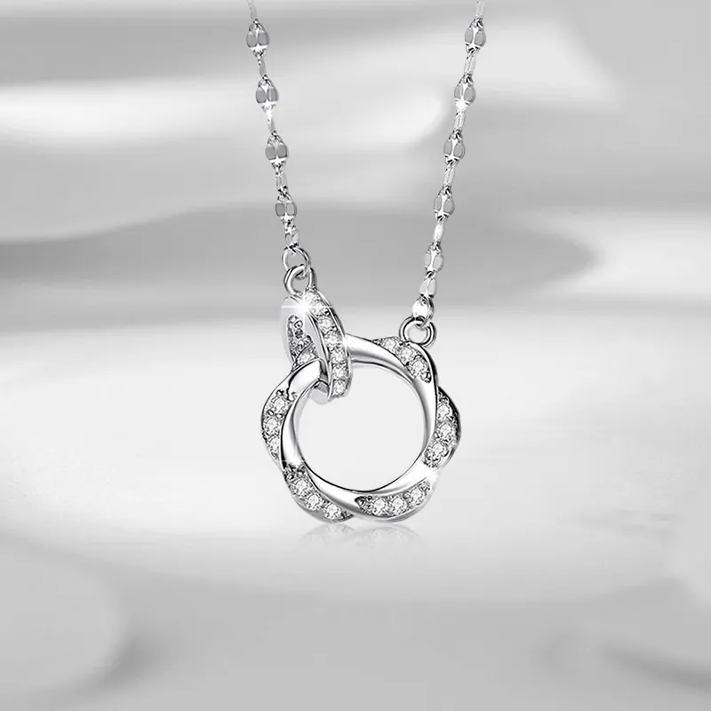 NRO S999 Fine Silver Necklaces Women's-4