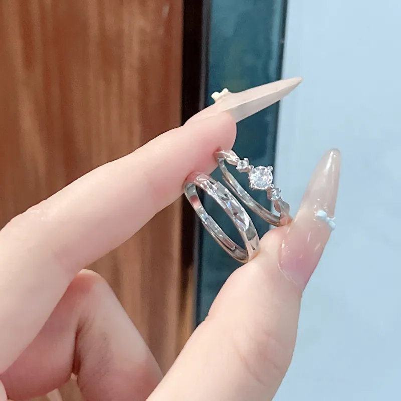 NRO Love Confession Couple Rings Unisex-5