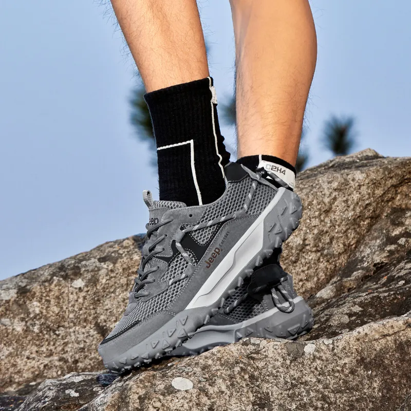 Jeep Fashion Sports Collection Cushioning Anti Slip And Wear Resistant Breathable Coverage Low Top Outdoor Shoes Men's-13