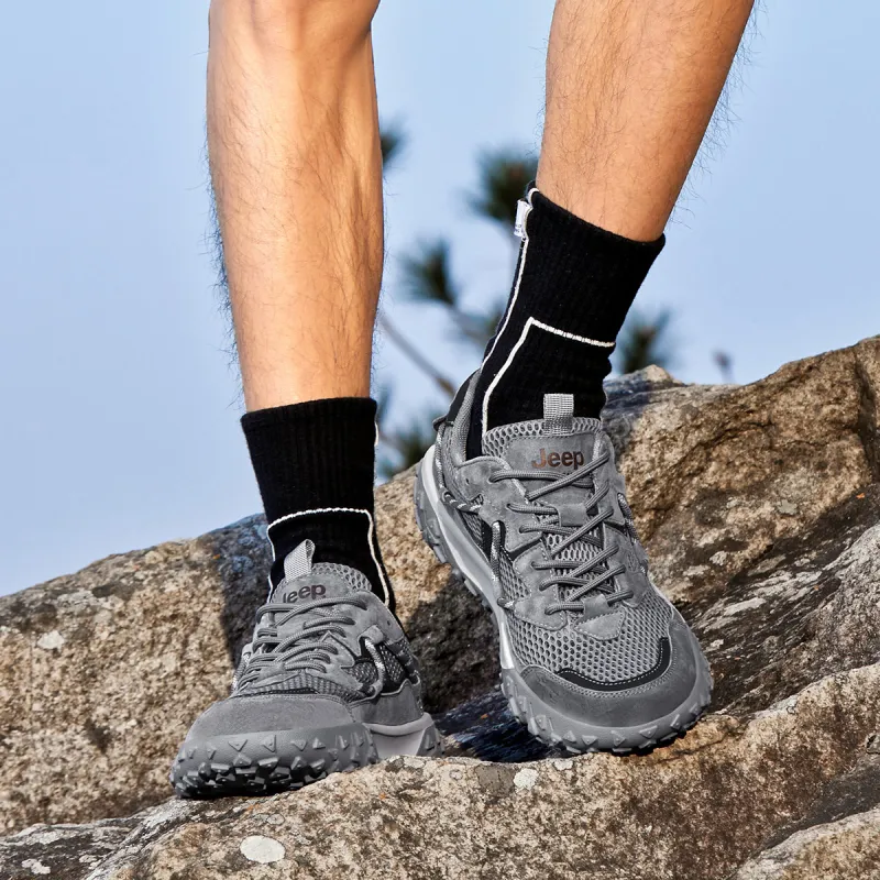 Jeep Fashion Sports Collection Cushioning Anti Slip And Wear Resistant Breathable Coverage Low Top Outdoor Shoes Men's-12
