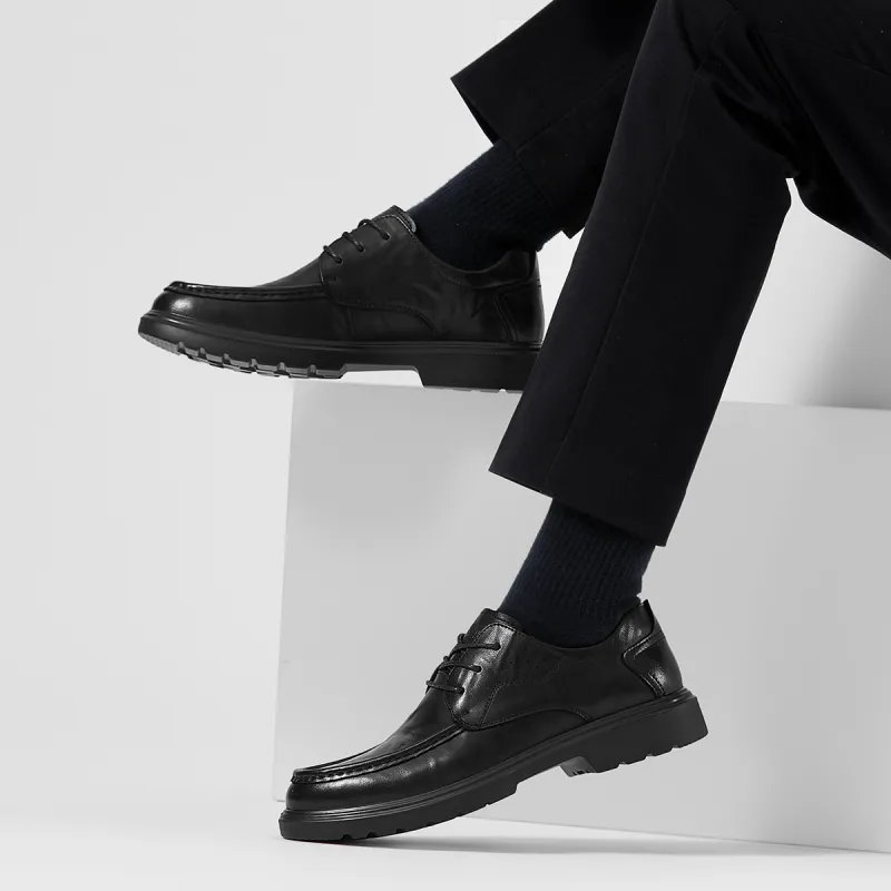 Jeep Height Increasing Low Top Casual Shoes Men's Black-6