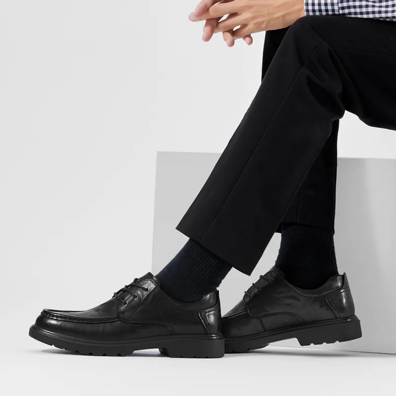 Jeep Height Increasing Low Top Casual Shoes Men's Black-5