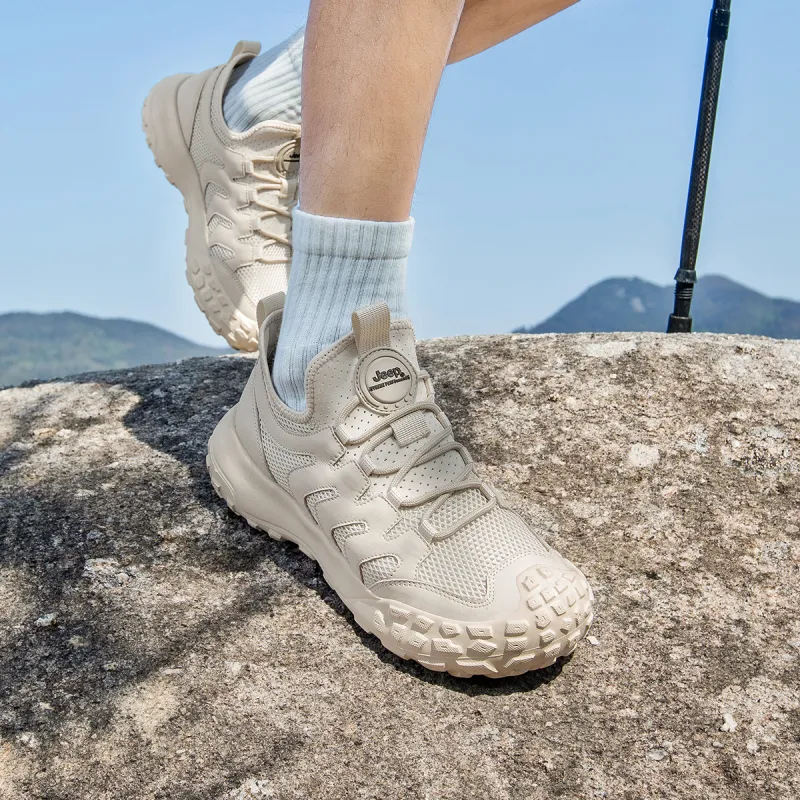 Jeep Outdoor Life Outdoor Shoes Men Low Top Beige, Gray, Black-6