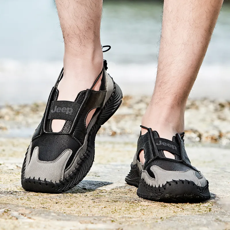 Jeep Non slip Breathable And Wear resistant River Trekking Slippers Men's-17