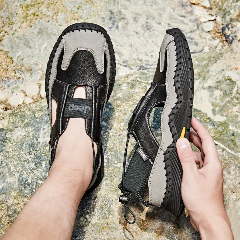 Jeep Non slip Breathable And Wear resistant River Trekking Slippers Men's-14