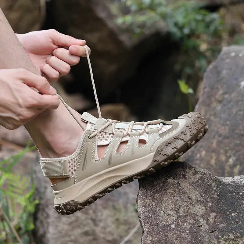 Jeep Slip Resistant River Trekking Shoes Men's Black-6